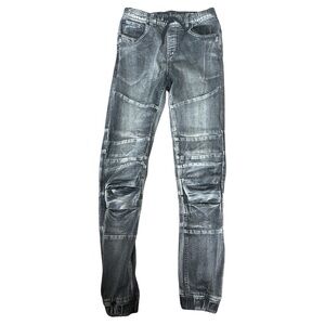 JEANIOLOGIE Jackson Tapered Bottom Jeans With Pockets Grey Wash Boys XL Age 12Y